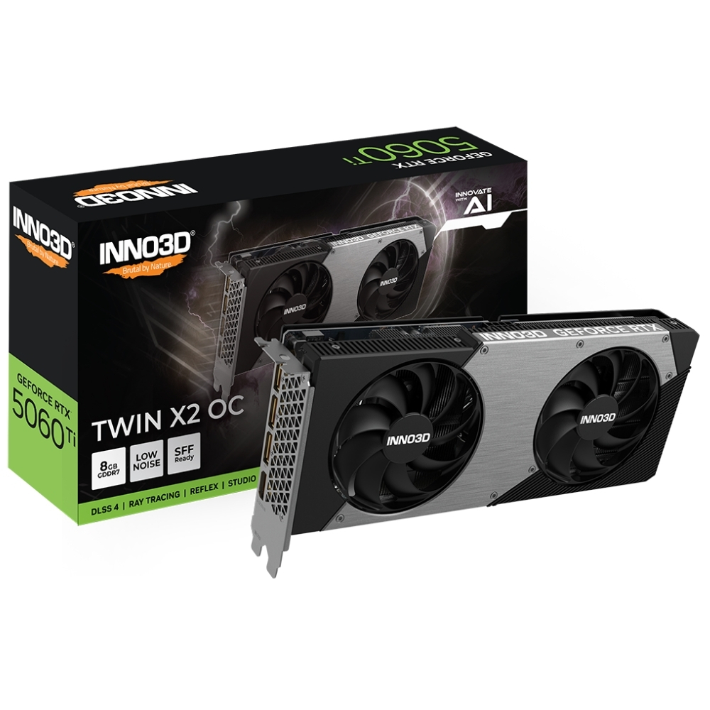 Inno3D RTX 5060 Ti TWIN X2 OC 8GB N506T2-08D7X-193075N GDDR7 128Bit Gaming (Oyuncu) Ekran Kartı