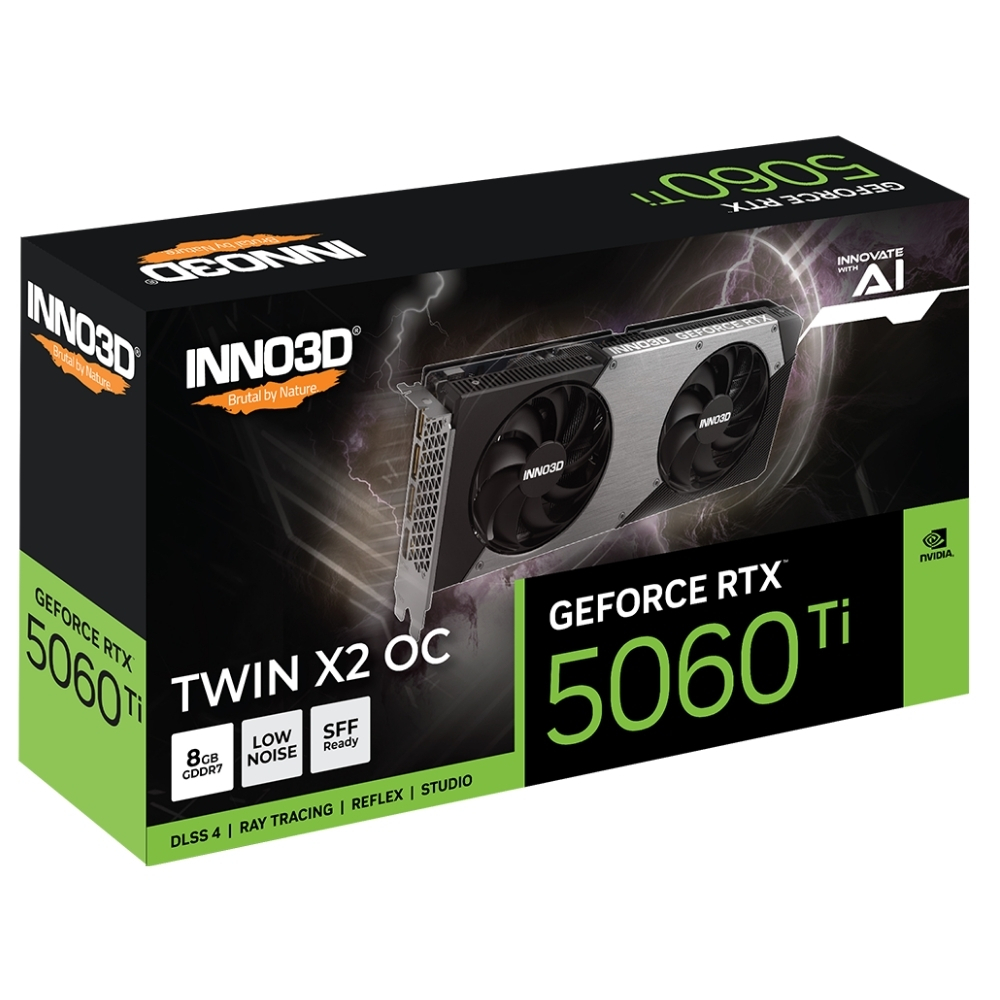 Inno3D RTX 5060 Ti TWIN X2 OC 8GB N506T2-08D7X-193075N GDDR7 128Bit Gaming (Oyuncu) Ekran Kartı
