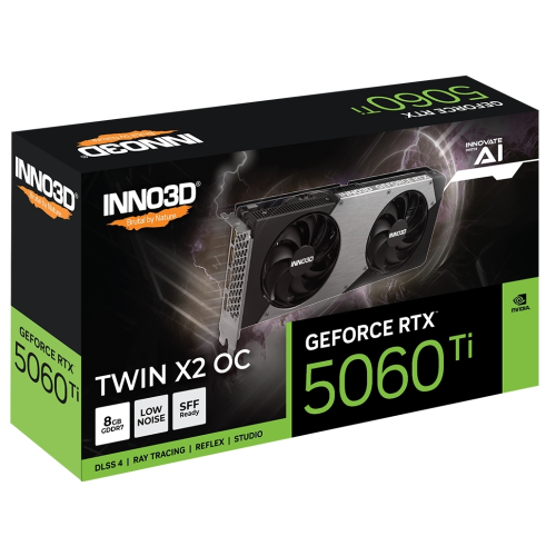 Inno3D RTX 5060 Ti TWIN X2 OC 8GB N506T2-08D7X-193075N GDDR7 128Bit Gaming (Oyuncu) Ekran Kartı
