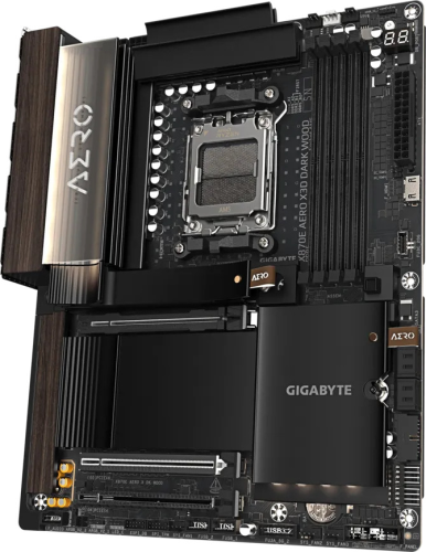 Gigabyte  X870E Aero X3D Dark Wood AMD AM5 ATX Gaming (Oyuncu) Anakart
