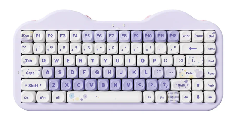 YUNZII C75 Cake Meow Milk V2 Switch Mekanik Mor Klavye