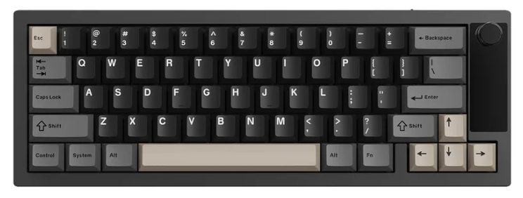 YUNZII IF68 Mekanik Candy Switch Siyah Klavye