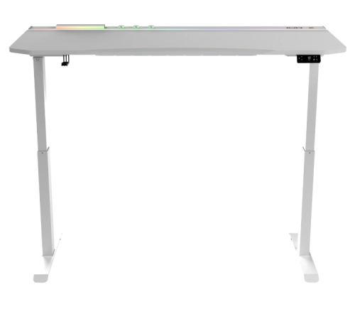Hawk ION X Çift Motorlu Yükseklik Ayarlı RGB 160x80 Beyaz Renk Çalışma ve Oyuncu Masası