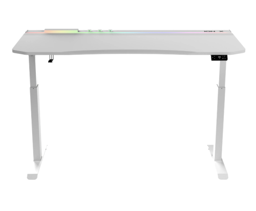 Hawk ION X Çift Motorlu Yükseklik Ayarlı RGB 160x80 Beyaz Renk Çalışma ve Oyuncu Masası