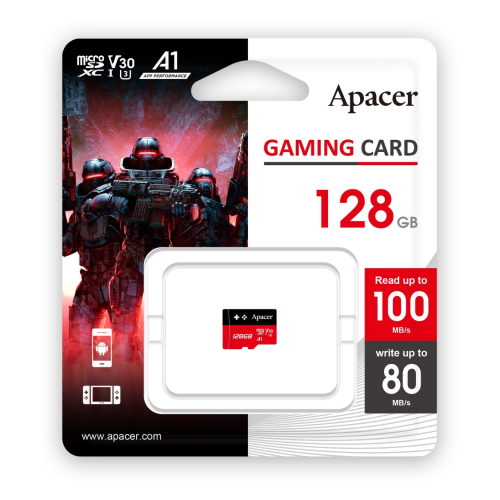 Apacer 128GB MicroSD Gaming Hafıza Kartı (AP128GMCSX10U7-RAGC)