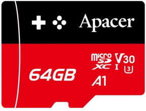 Apacer 64GB MicroSD Gaming Hafıza Kartı (AP64GMCSX10U7-RAGC)
