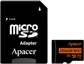 Apacer 256GB R100 MicroSD Hafıza Kartı (AP256GMCSX10U8-R)