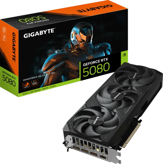 Gigabyte GeForce RTX 5080 GV-N5080WF3OCV2-16GD 16GB GDDR7 256 Bit DLSS Gaming (Oyuncu) Ekran Kartı