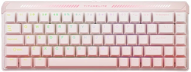 FGG Madlions Titan 68 Turbo Glimmer Switch Pembe Klavye (Manyetik Switch / HE) 