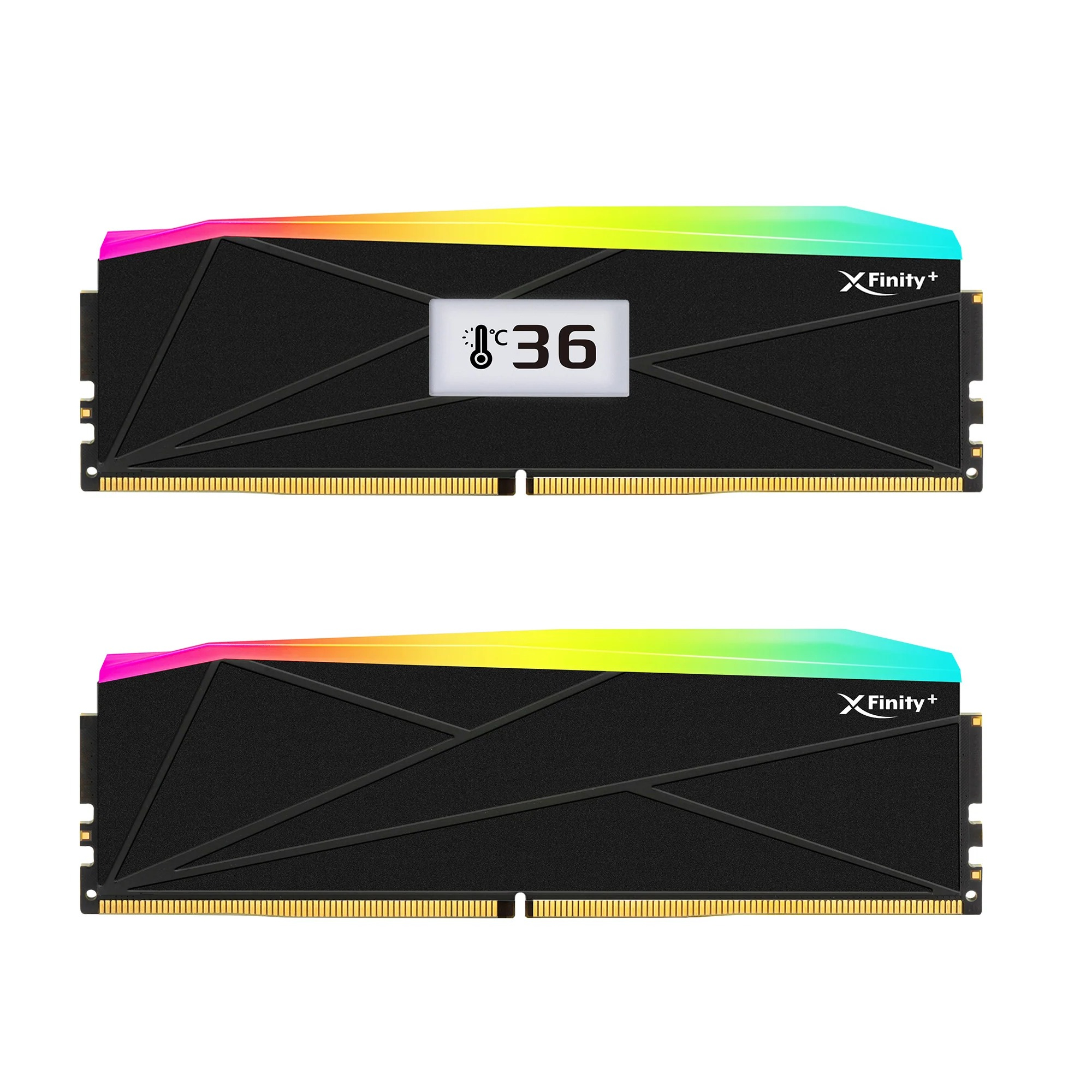 V-Color Manta XFinity+ ARGB Intel 32GB (2x16GB) DDR5 6400MHz CL32 Siyah Gaming Ram (Bellek) (OTMXFL1664832KWK)