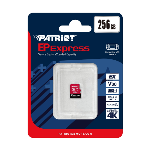 Patriot 256GB EP Express Micro SD Hafıza Kartı (PEF256GEPEXMCX)