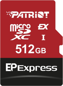Patriot 512GB EP Express Micro SD Hafıza Kartı (PEF512GEPEXMCX)