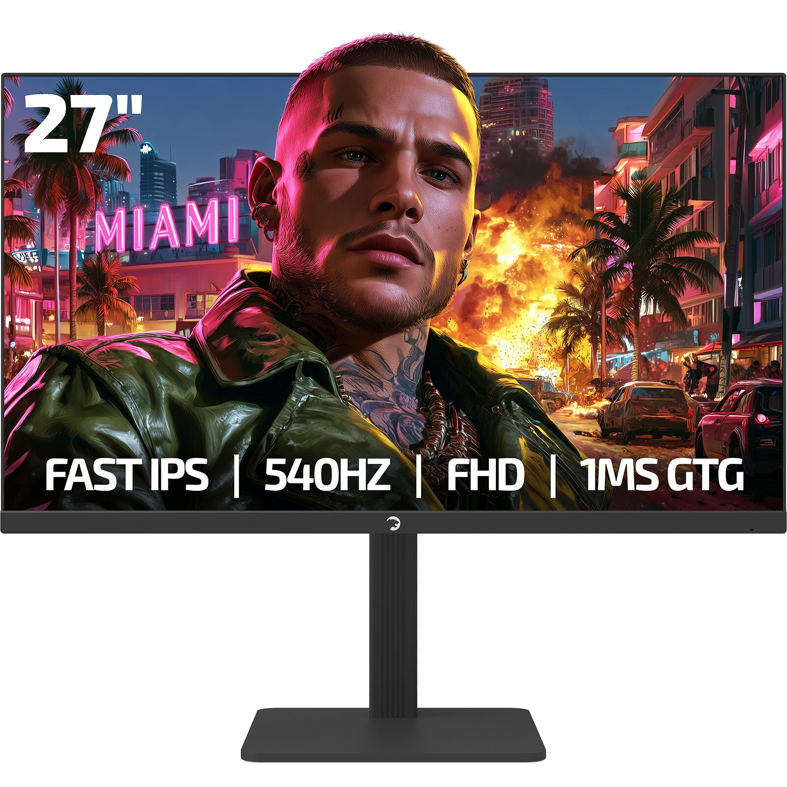 GamePower Kaze T50 27″ 540Hz 0.5ms FHD Fast IPS 2x3W Speaker Gaming Monitör (Ölü Pikselde Anında Değişim)