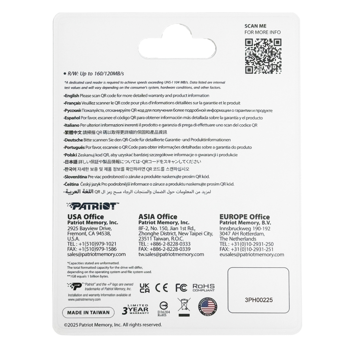 Patriot 128GB EP DDR200 Micro SD Hafıza Kartı (PEF128GEP33MCX)
