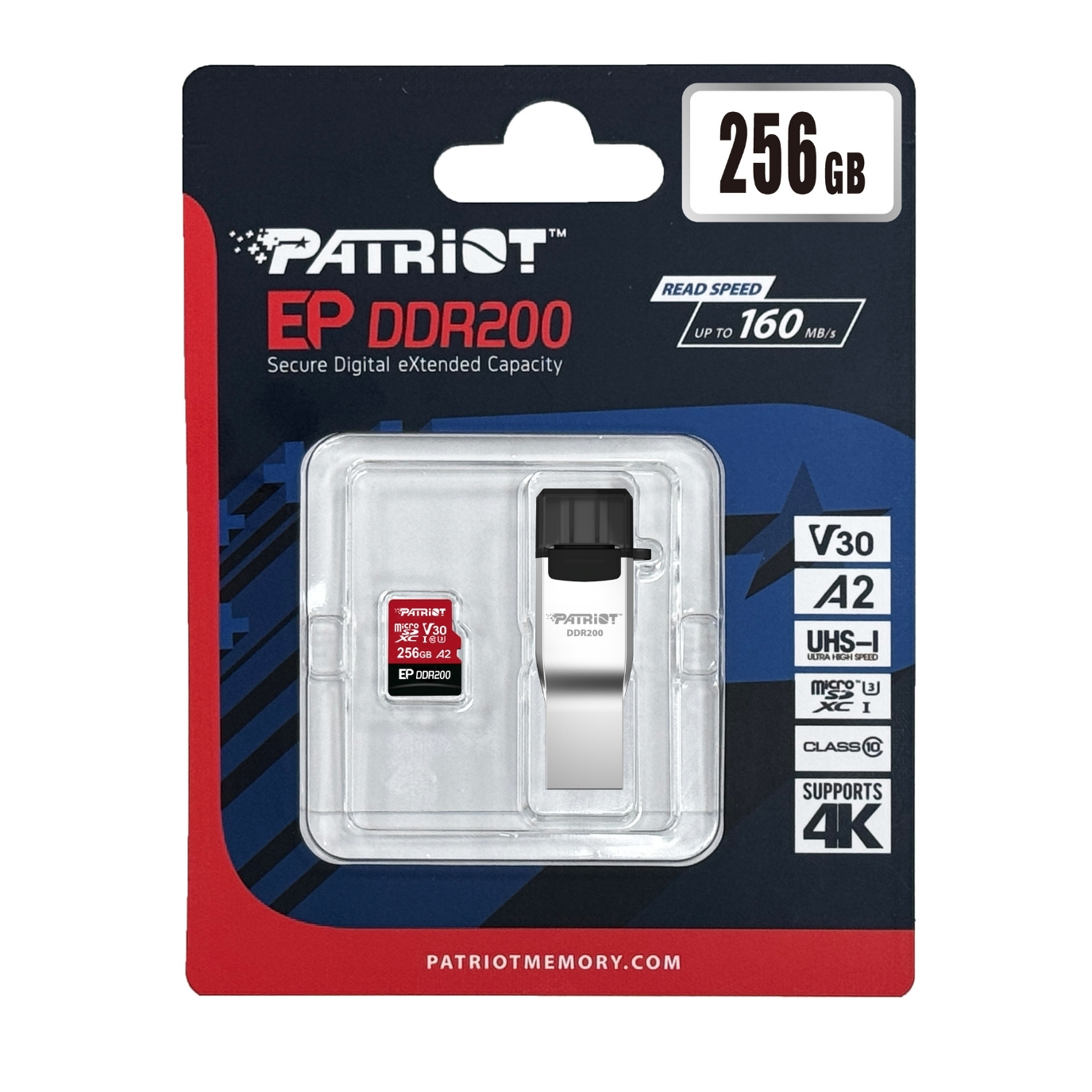 Patriot 256GB EP DDR200 Micro SD Hafıza Kartı (PEF256GEP33MCX)