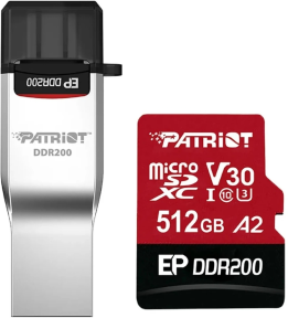 Patriot 512GB EP DDR200 Micro SD Hafıza Kartı (PEF512GEP33MCX)