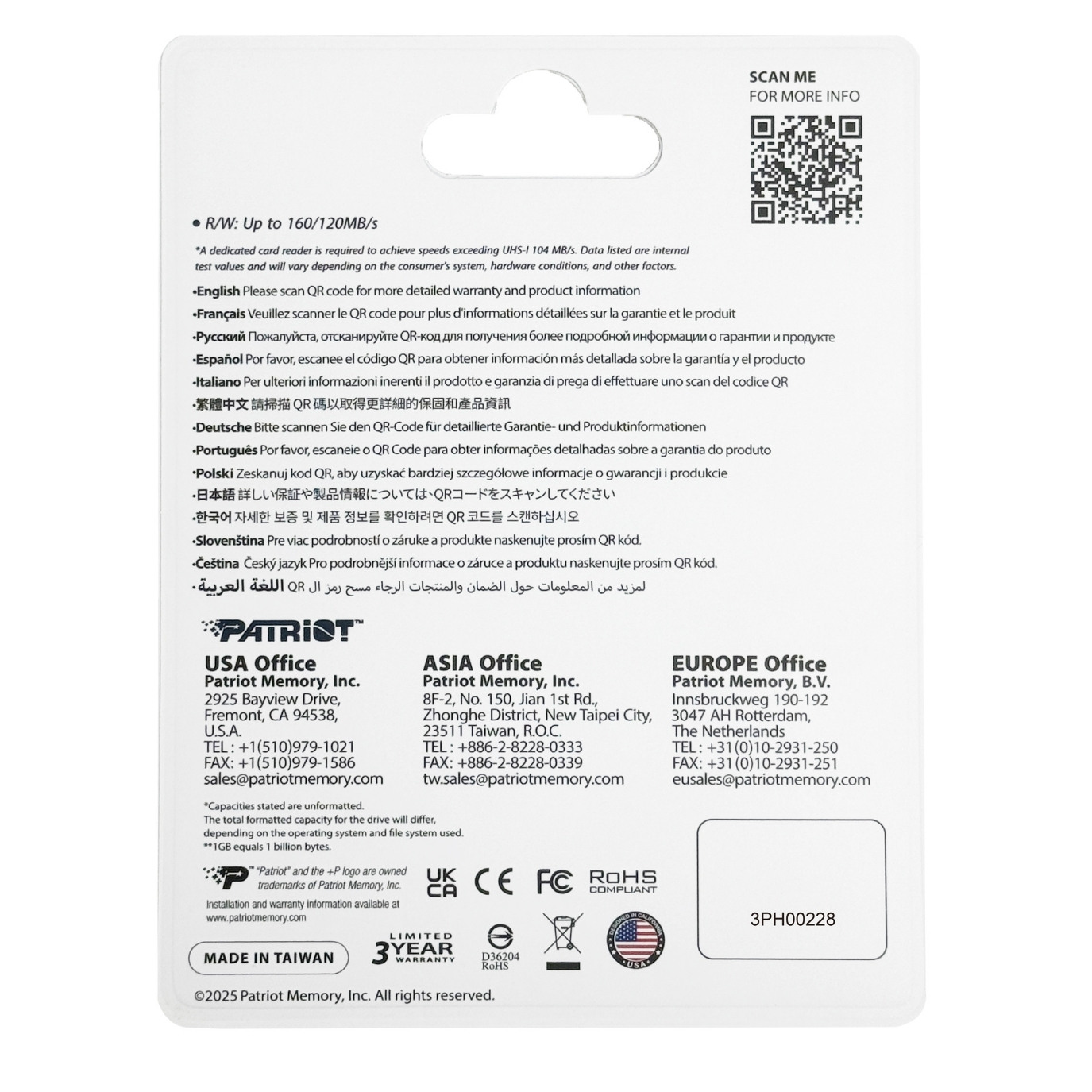Patriot 1TB EP DDR200 Micro SD Hafıza Kartı (PEF1TEP33MCX)