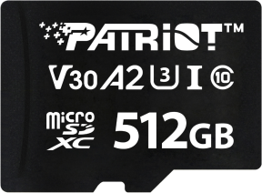 Patriot 512GB VX Series V30 A2 Micro SD Hafıza Kartı (PSF512GVX32MCX)
