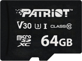 Patriot 64GB VX Series V30 Micro SD Hafıza Kartı (PSF64GVX31MCX)