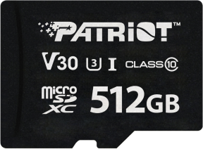 Patriot 512GB VX Series V30 Micro SD Hafıza Kartı (PSF512GVX31MCX)