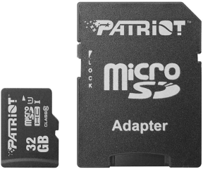 Patriot 32GB LX Series Micro SD Hafıza Kartı (PSF32GMCSDHC10)