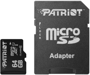 Patriot 64GB LX Series Micro SD Hafıza Kartı (PSF64GMCSDXC10)