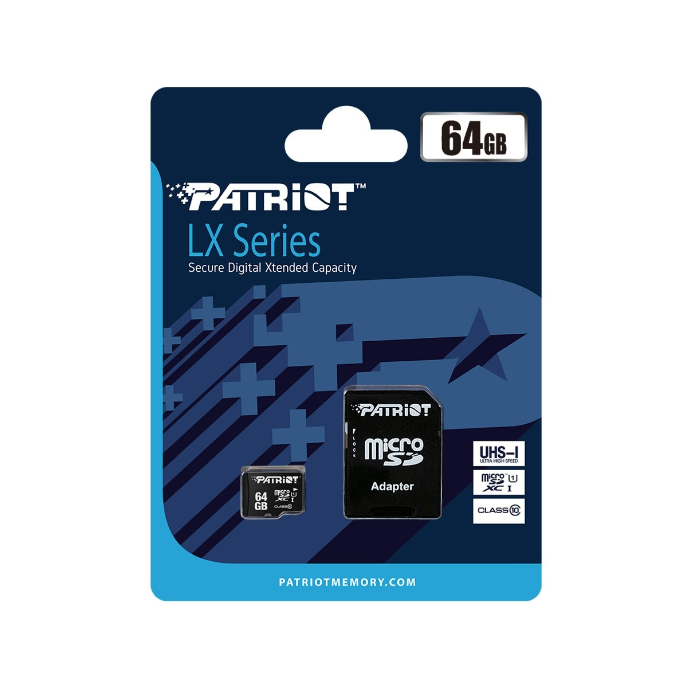 Patriot 64GB LX Series Micro SD Hafıza Kartı (PSF64GMCSDXC10)