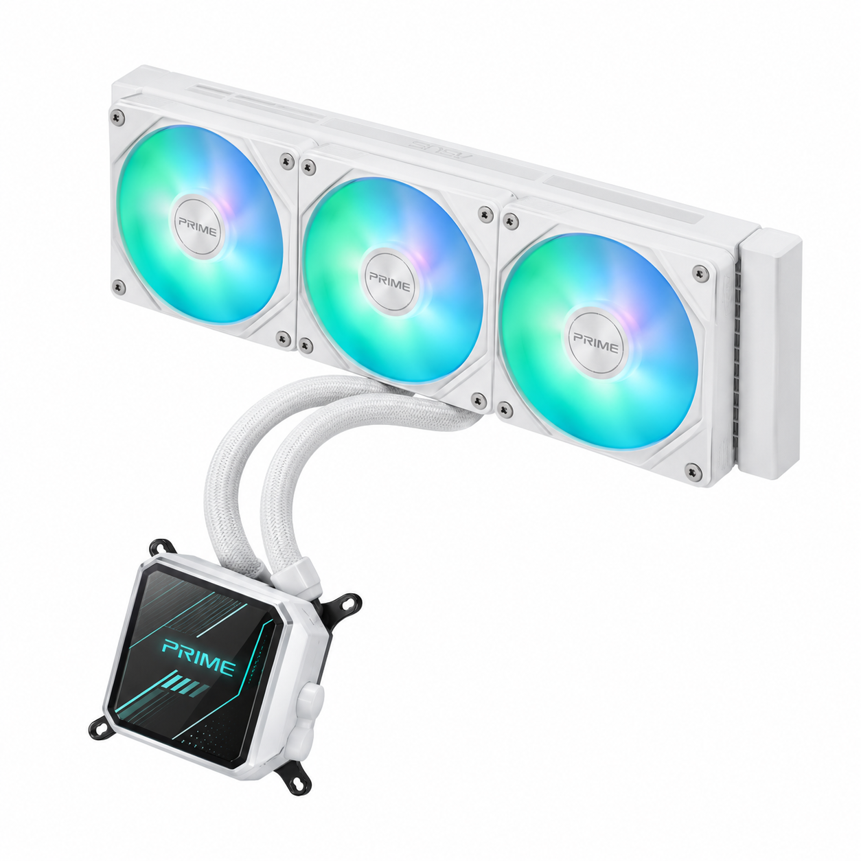 Asus Prime SLC II 360 ARGB LCD 360mm Beyaz İşlemci Sıvı Soğutucu