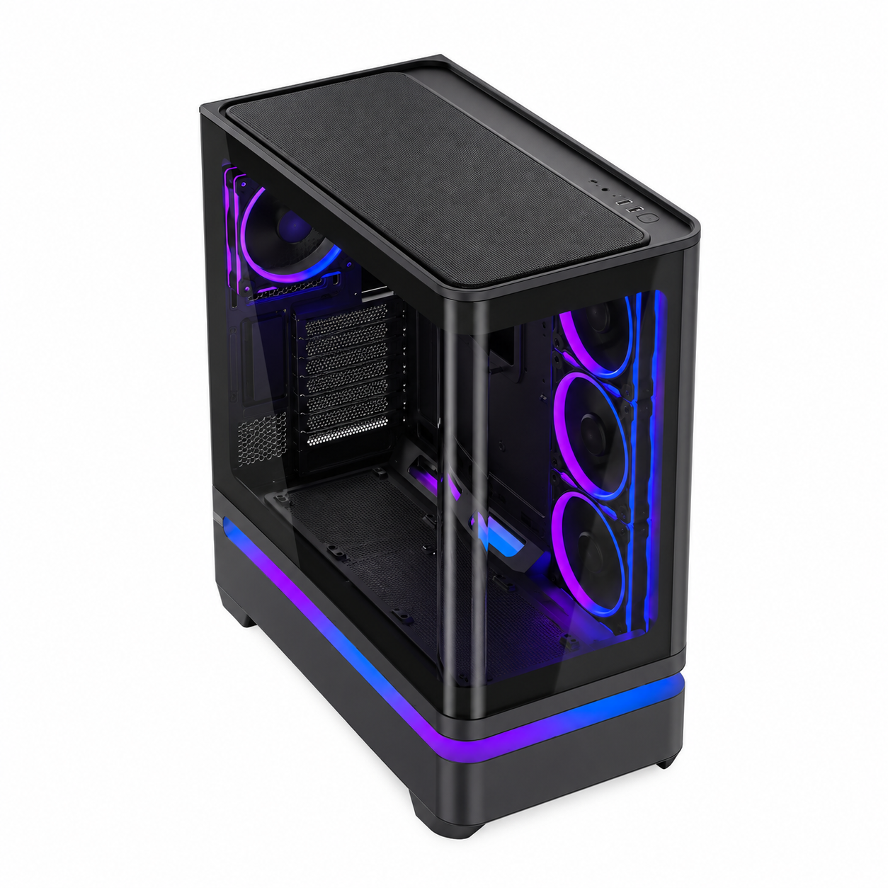 ASUS Prime AP304 TG ARGB USB 3.2 Temperli Cam Siyah Gaming (Oyuncu) Kasa