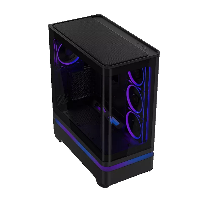 ASUS Prime AP304 TG ARGB USB 3.2 Temperli Cam Siyah Gaming (Oyuncu) Kasa