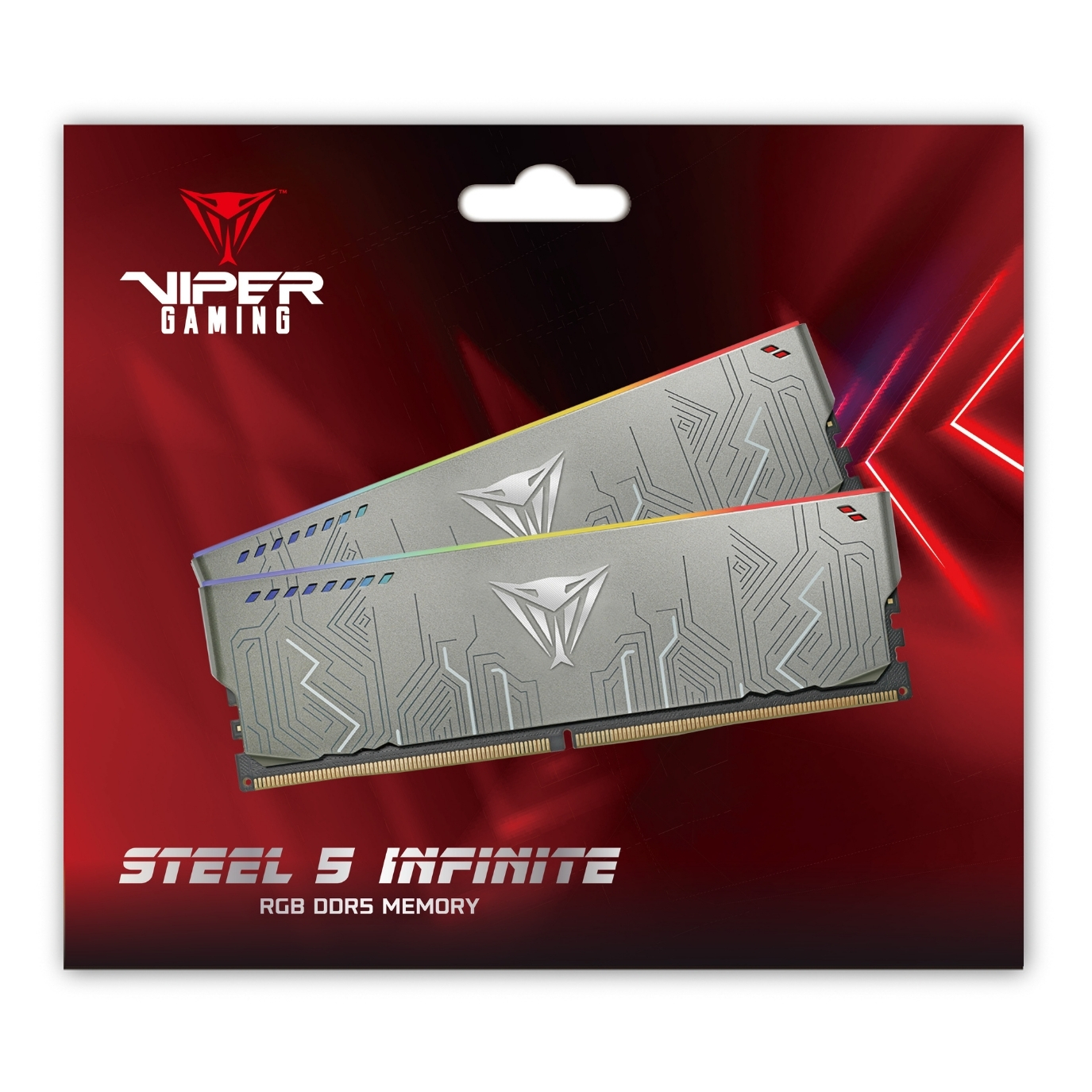 Patriot Viper Steel 5 Infinite RGB 64GB (2x32) DDR5 6400MHz CL36 Ram (VIR564G64C36K)