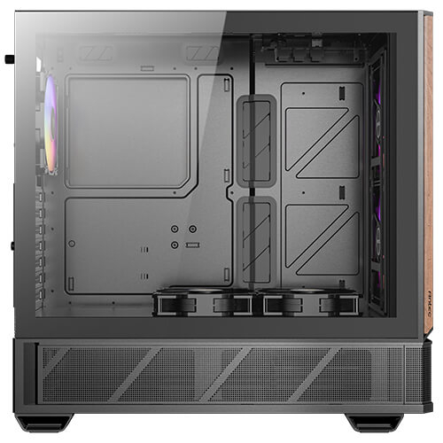 Antec P30 ARGB Mid Tower ATX Ahşap Detaylı Temperli Camlı Siyah Bilgisayar Kasası