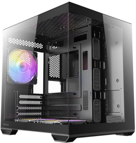 Antec CX60M ARGB Mini Tower Micro-ATX Temperli Camlı Siyah Bilgisayar Kasası