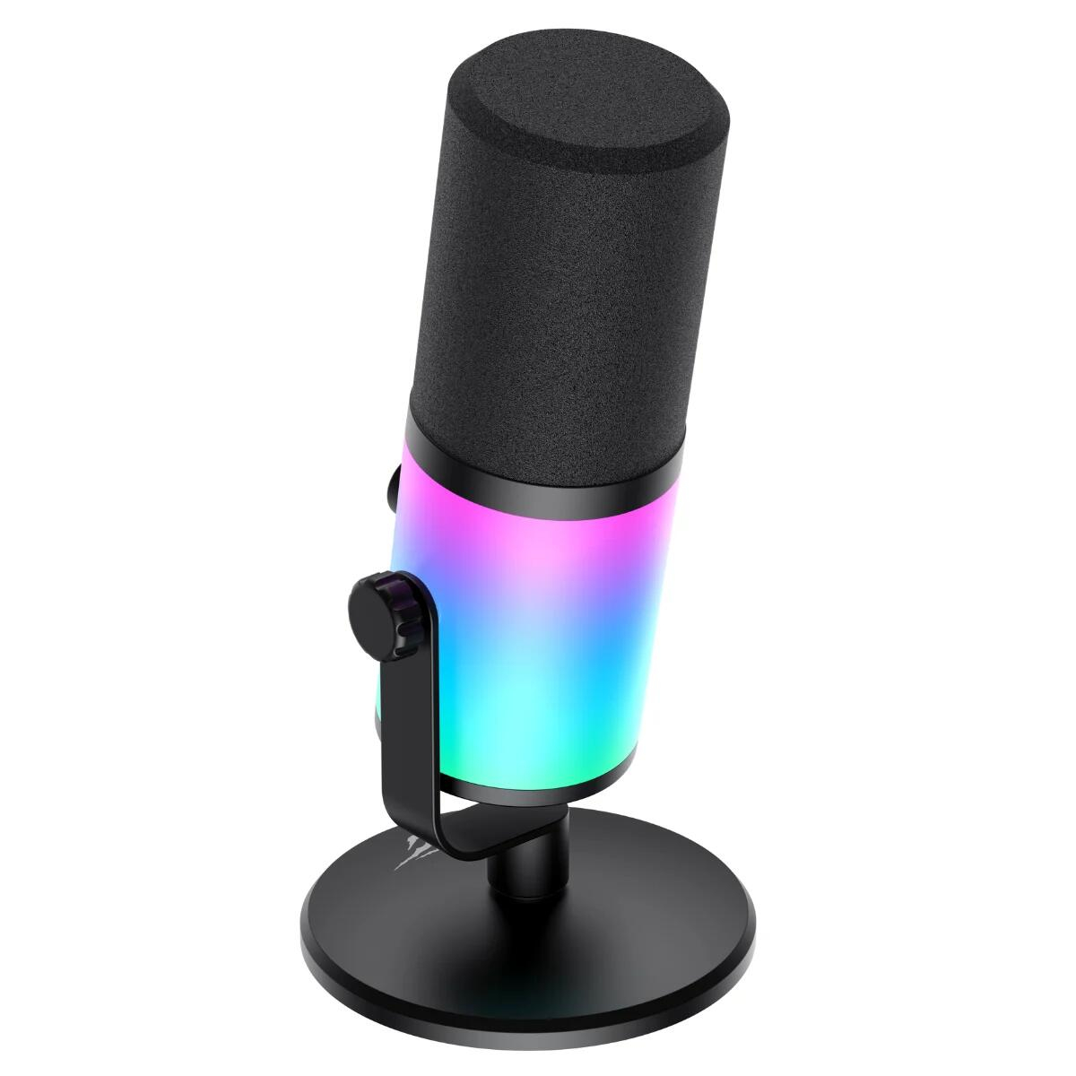 Havit Gamenote GK73 RGB Dinamik Oyuncu Mikrofonu - Type-C XLR 3.5mm Yayıncı Kayıt Mikrofonu (24 Bit / 192 kHz)