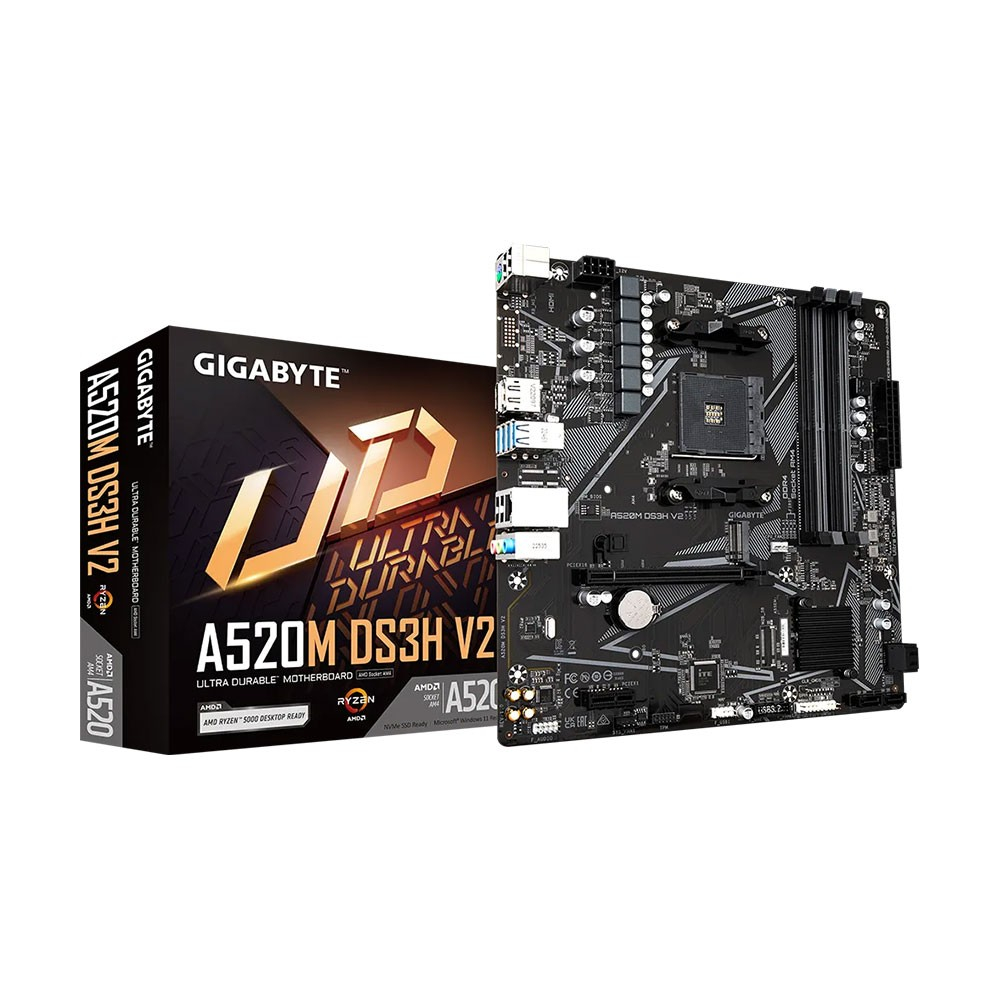 Gigabyte A520M DS3H AC Wi-Fi AMD AM4 DDR4 Micro ATX Anakart