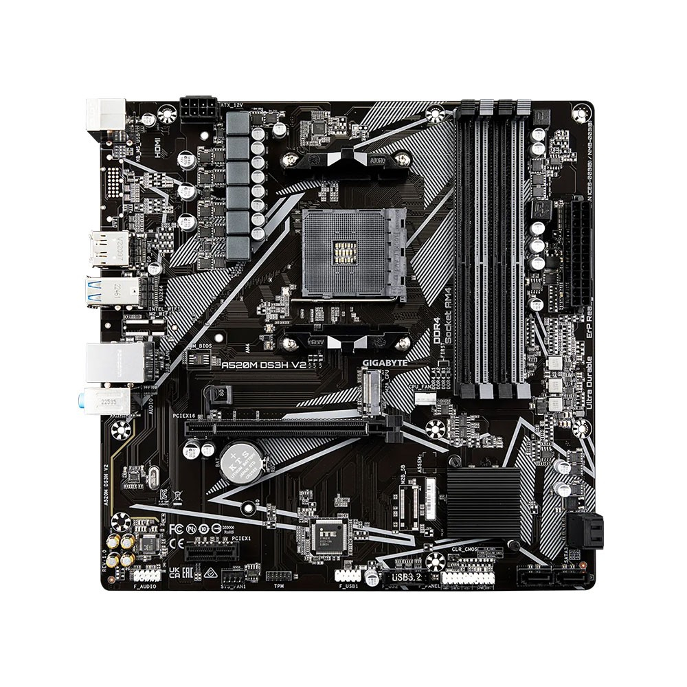 Gigabyte A520M DS3H AC Wi-Fi AMD AM4 DDR4 Micro ATX Anakart