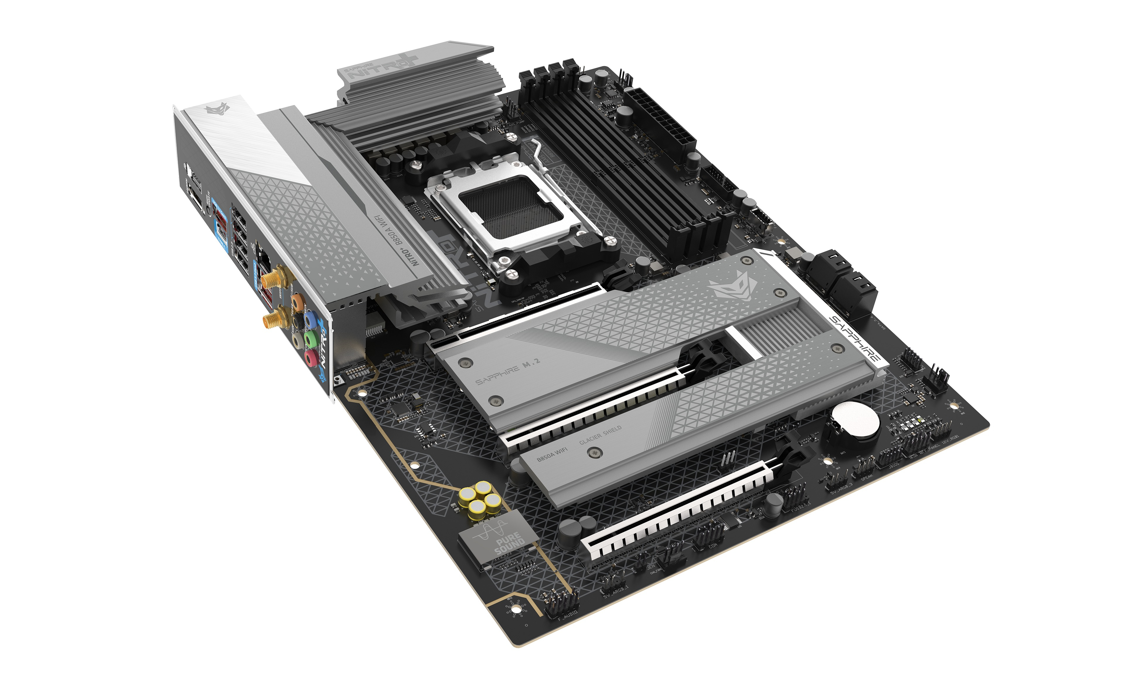 SAPPHIRE NITRO+ B850A WiFi7 52123-03-40G AM5 DDR5 8000+MHz (OC) ATX Gaming (Oyuncu) Anakart