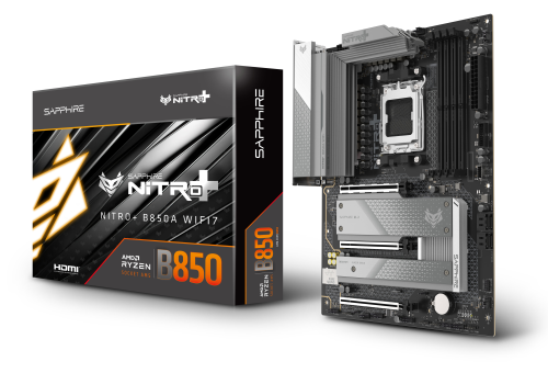 SAPPHIRE NITRO+ B850A WiFi7 52123-03-40G AM5 DDR5 8000+MHz (OC) ATX Gaming (Oyuncu) Anakart