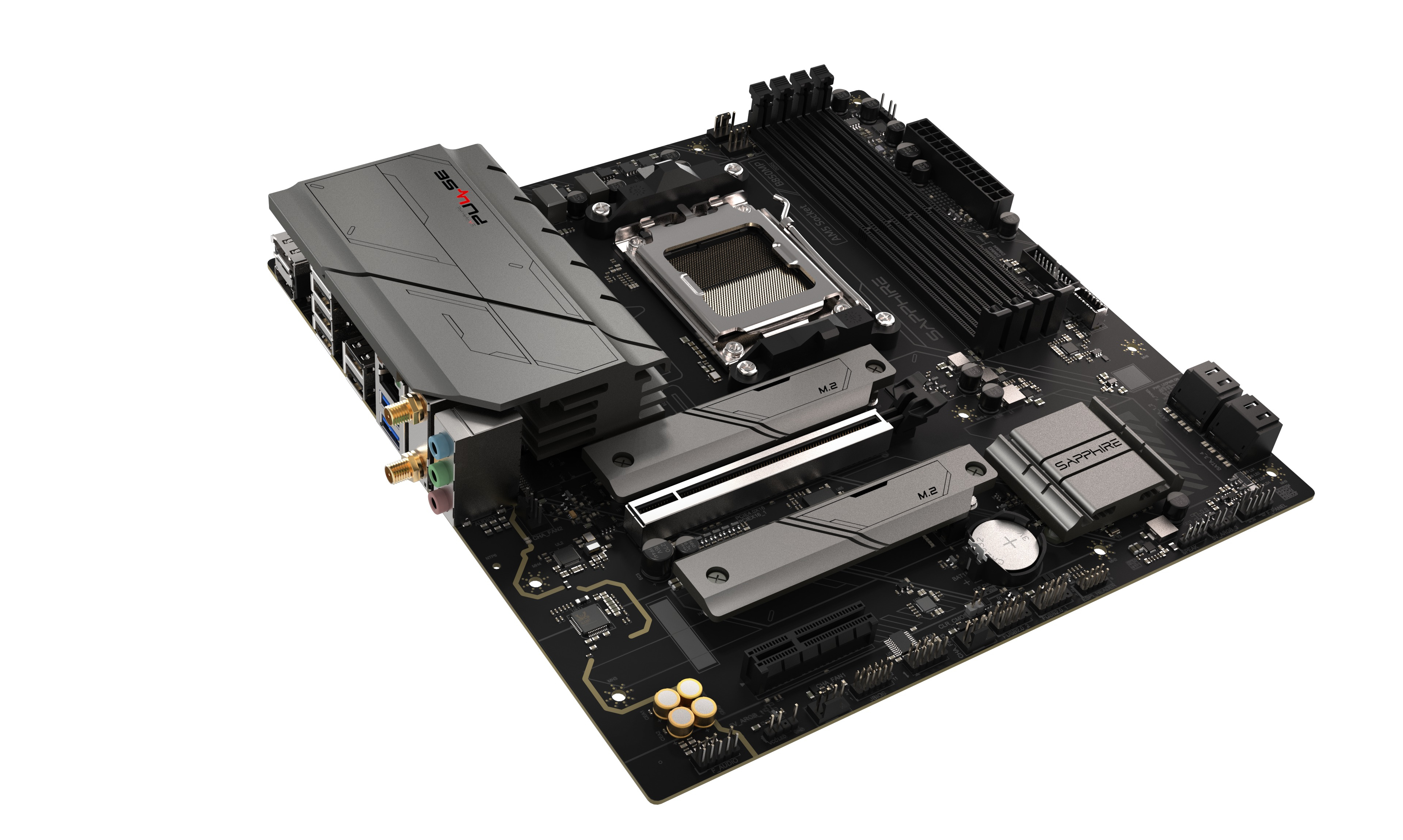 SAPPHIRE PULSE B850M WiFi6 52123-04-40G AM5 DDR5 7600+MHz (OC) mATX Gaming (Oyuncu) Anakart