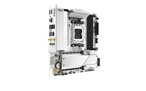 SAPPHIRE PURE B850M WiFi6 52123-02-40G AM5 DDR5 8000+MHz (OC) mATX Beyaz Gaming (Oyuncu) Anakart