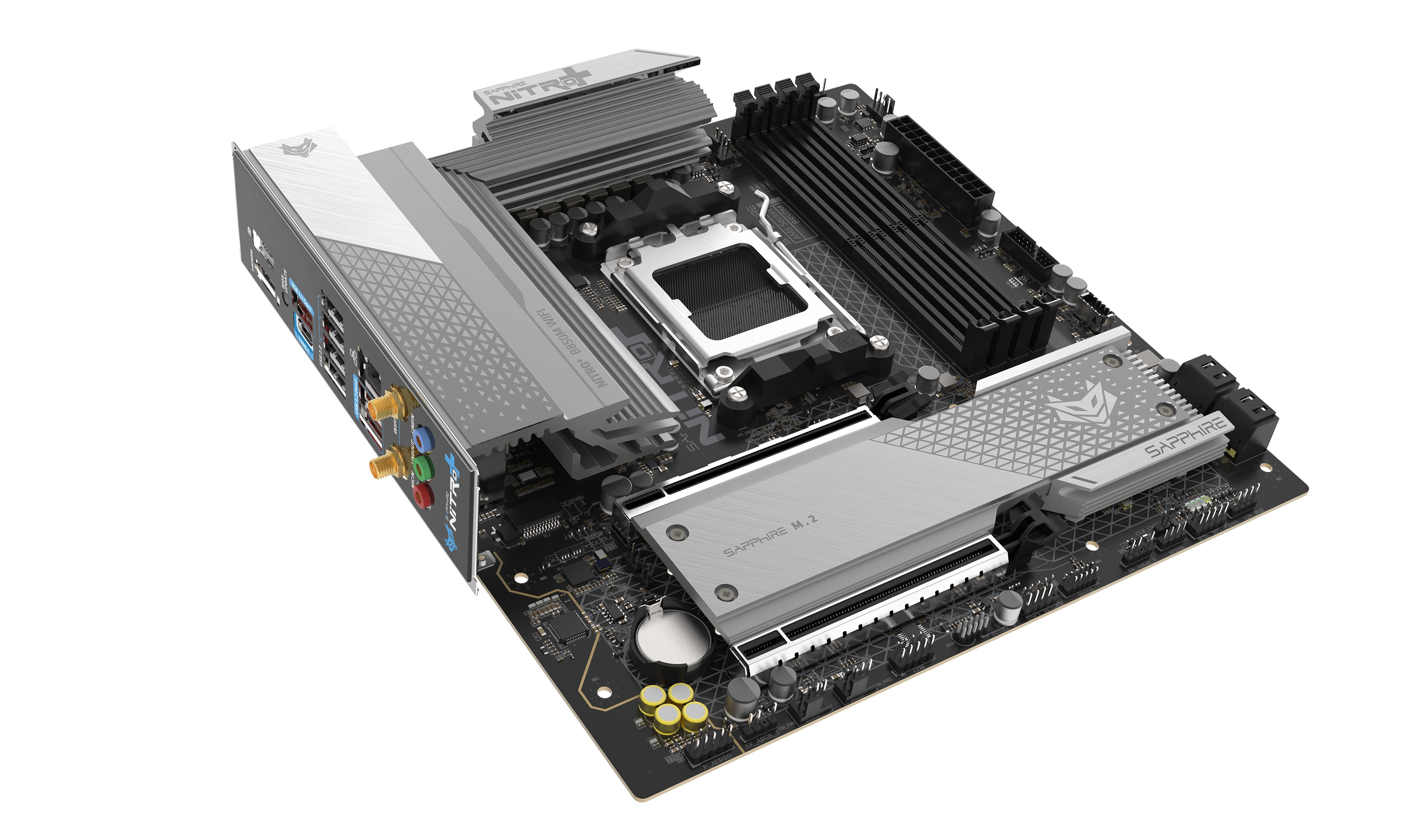 SAPPHIRE NITRO+ B850M WiFi6 52123-01-40G AM5 DDR5 8000+MHz (OC) mATX Gaming (Oyuncu) Anakart