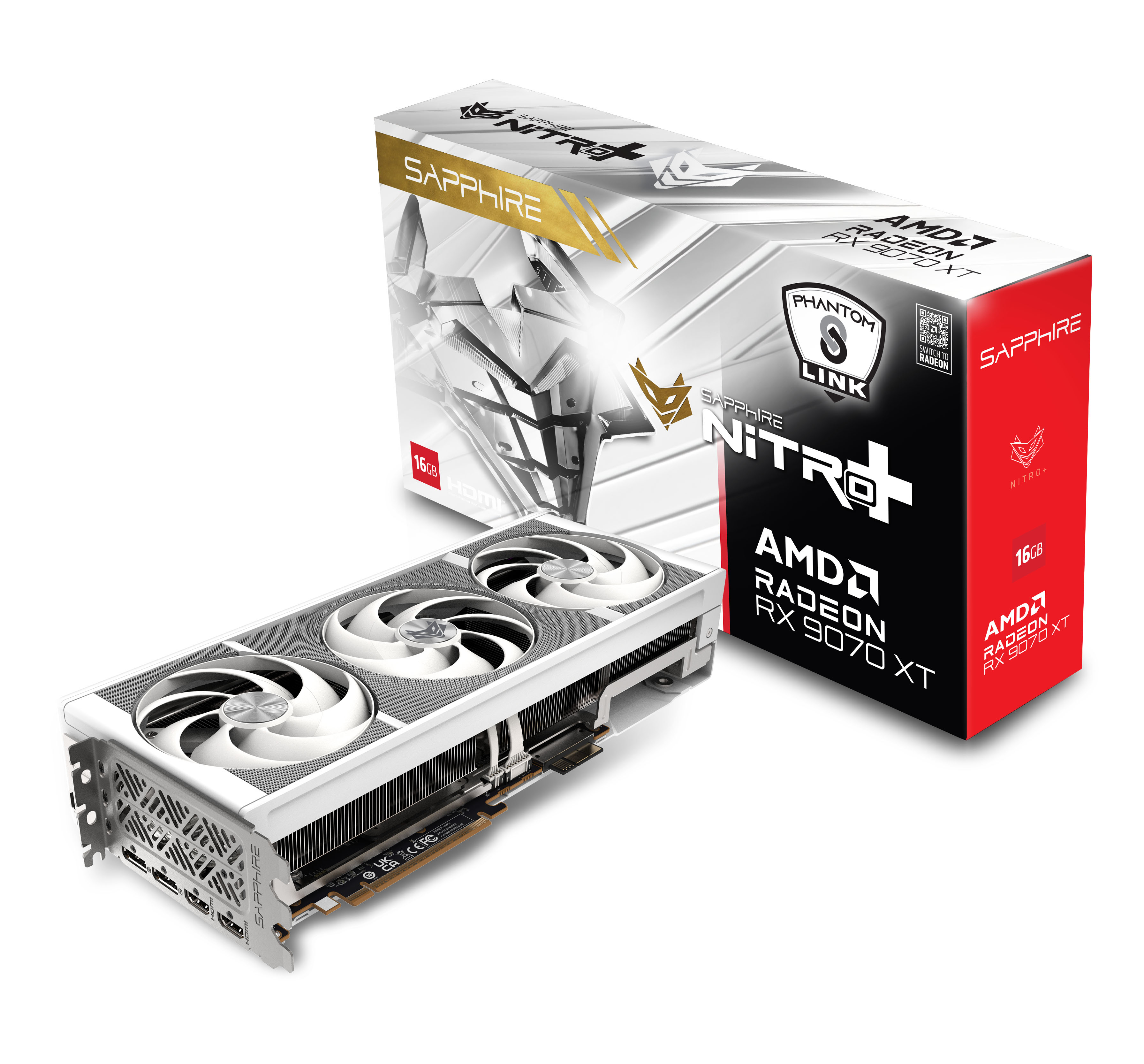 Sapphire Nitro+ AMD Radeon RX 9070 XT OC PhantomLink Polar 11348-09-20G 16GB GDDR6 256Bit Gaming (Oyuncu) Ekran Kartı